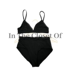 & OTHER STORIES Triangle and Belted High Waisted Bikini in Black